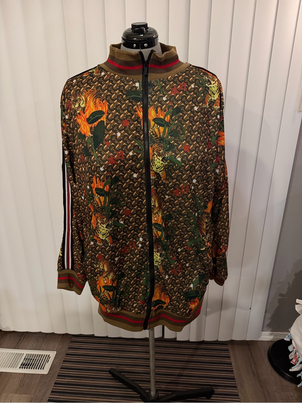 Size 2XL - Reason Clothing Bamboo Tiger Track Jacket